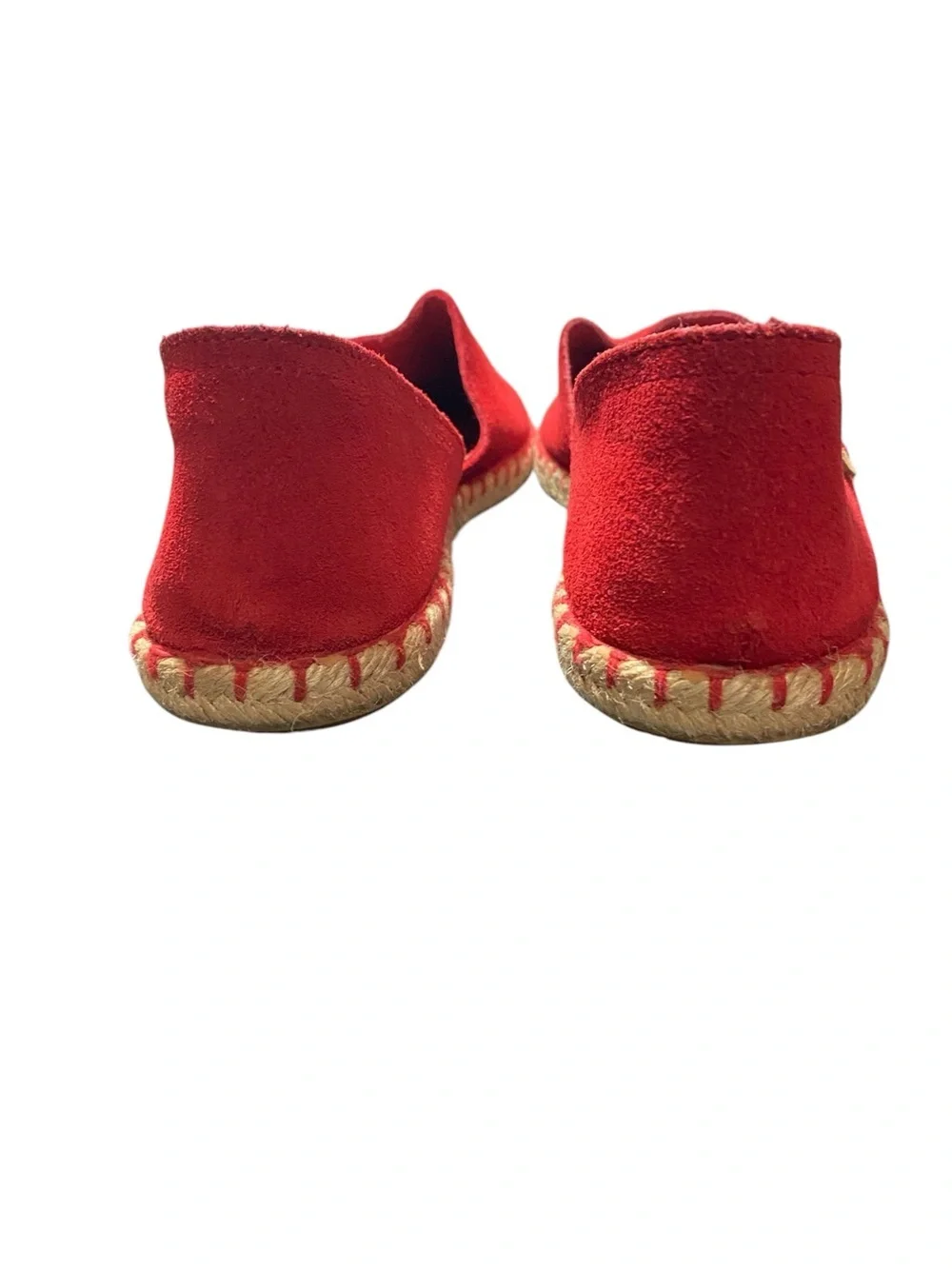 Verbenas Carmen Red Suede Espadrille Flats EU-38, USA 7.5/8